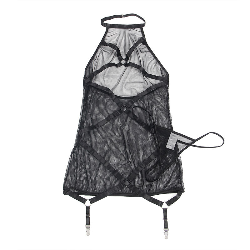 SUBBLIME DRESSES Robe Transparente Dos Liquide Noir S/M — vue arrière