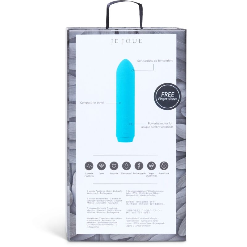 JE JOUE Vibrateur Bullet Classique Sarcelle — vue arrière