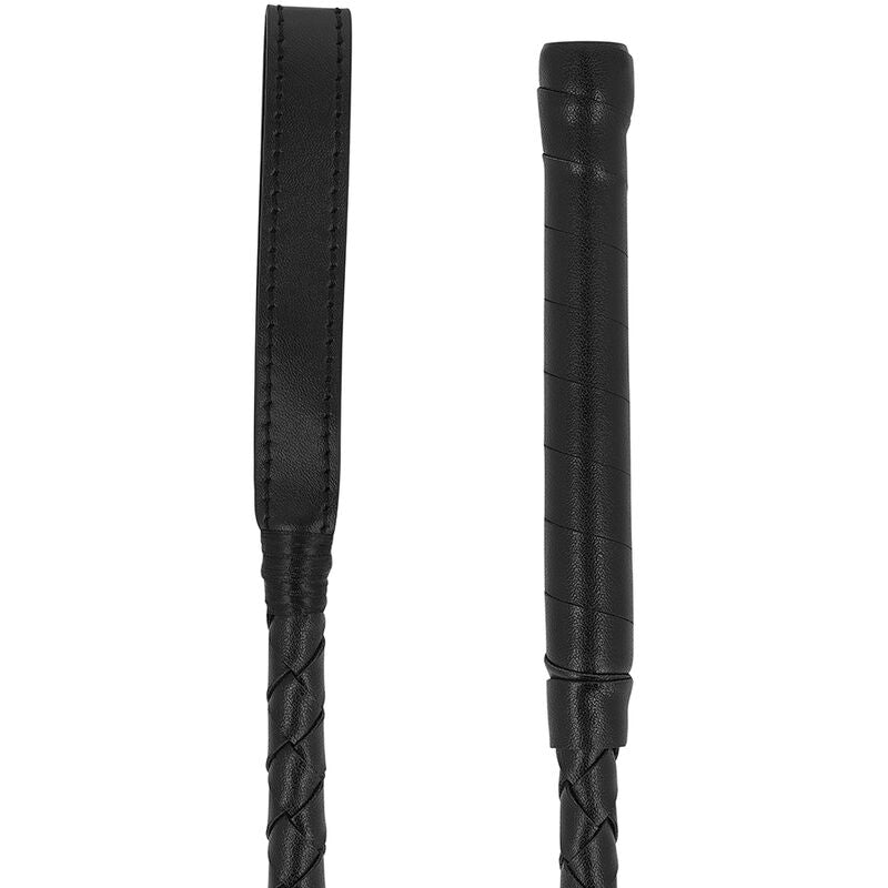 DARKNESS SENSATIONS Fouet Fétiche Noir Bdsm Fine — vue détaillée