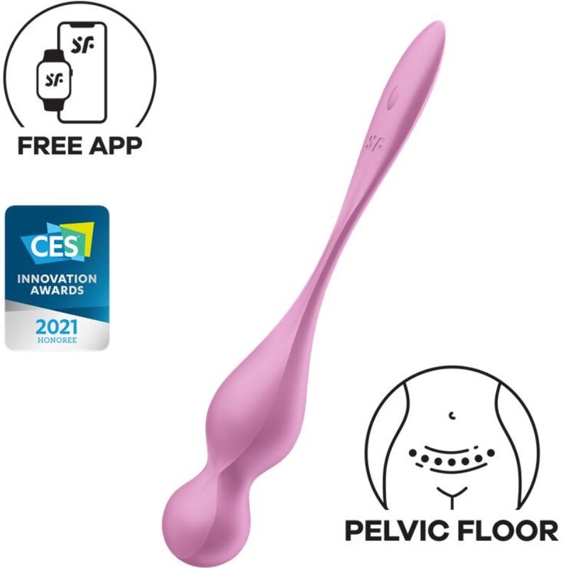 SATISFYER BALLS Balles Vibrantes Kegel Love Birds Rose - Aura Intime