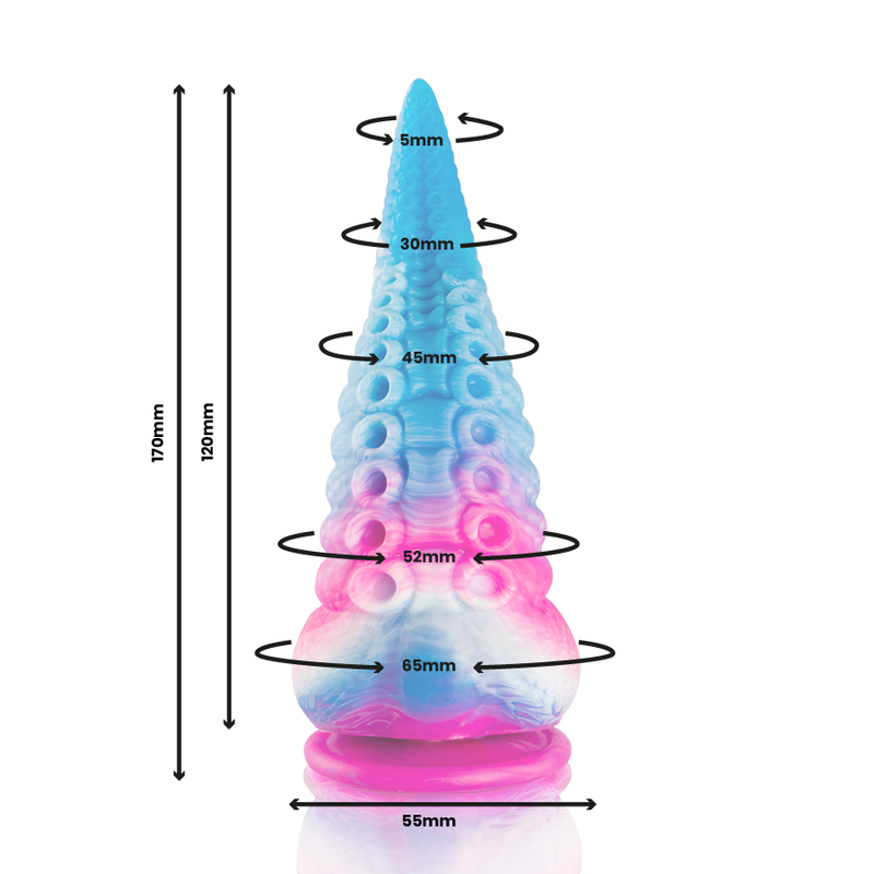 EPIC - Gode Tentacle Bleu Phorcys Petite Taille