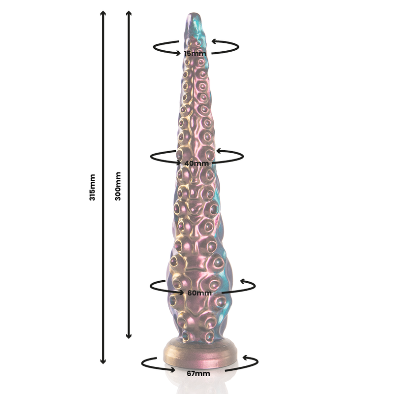 EPIC - Gode Fine Tentacle Charybdis Grande Taille