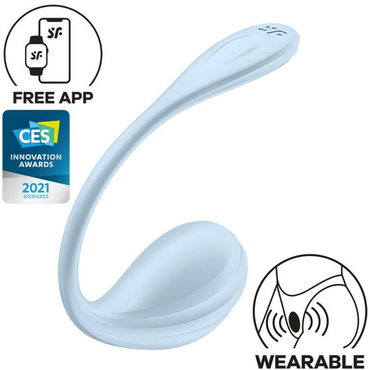 SATISFYER PARTNER Application Gratuite Stimulateur Point G Pétale Lisse Ble... - Aura Intime