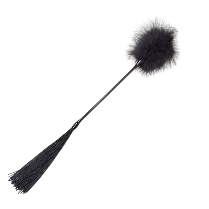 SECRETPLAY 100% FETISH Duster + Fouet Noir - Aura Intime