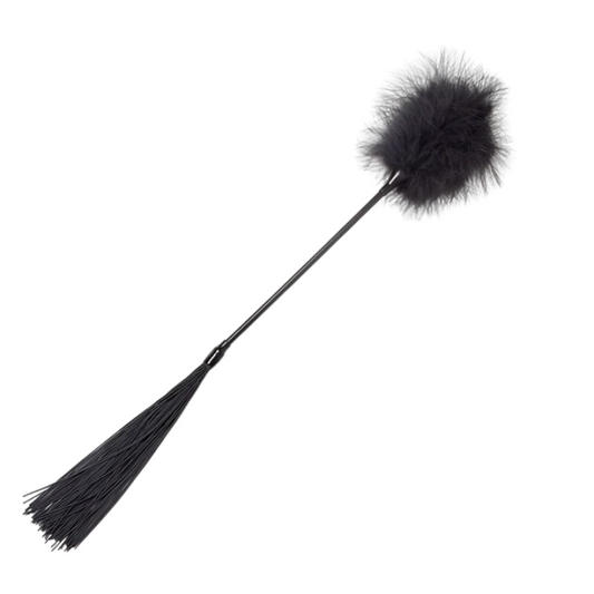 SECRETPLAY 100% FETISH Duster + Fouet Noir - Aura Intime