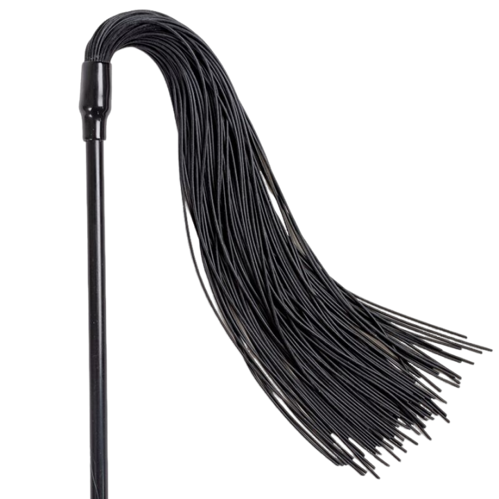 SECRETPLAY 100% FETISH Duster + Fouet Noir — vue détaillée