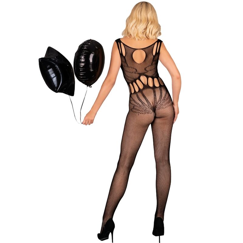 LIVCO CORSETTI BODYSTOCKINGS Amahil Bodystocking Sans Crotchless Noir Taille Unique — vue détaillée