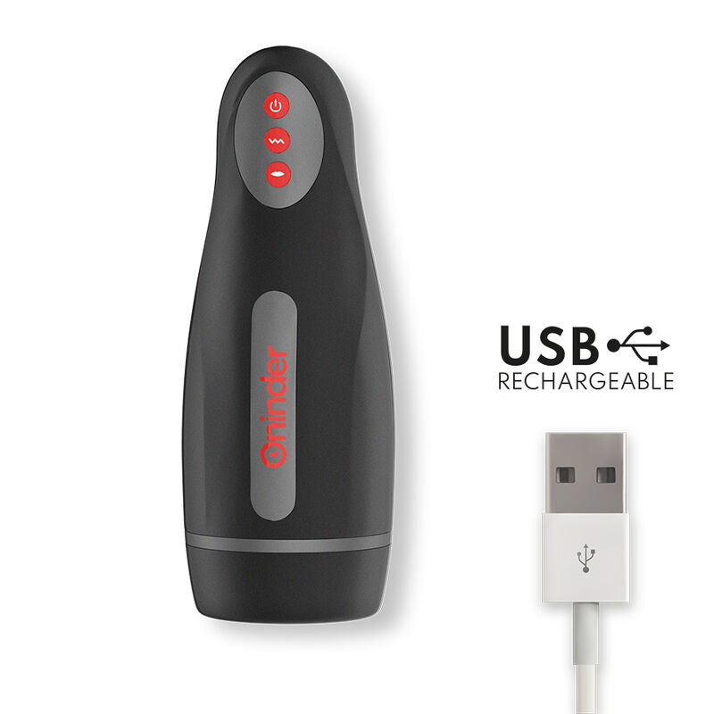 ONINDER Masturbateur Rechargeable Homme Seoul 10 Vitesses - Appli... — vue arrière