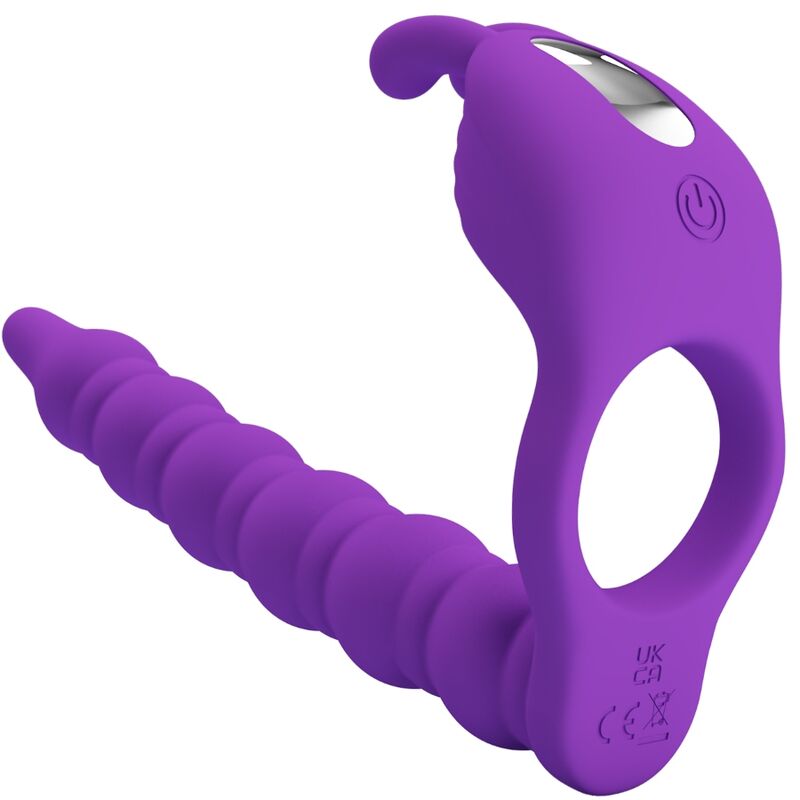 PRETTY LOVE Blackney Anneaux Pénis Plug Vibrateur - Aura Intime