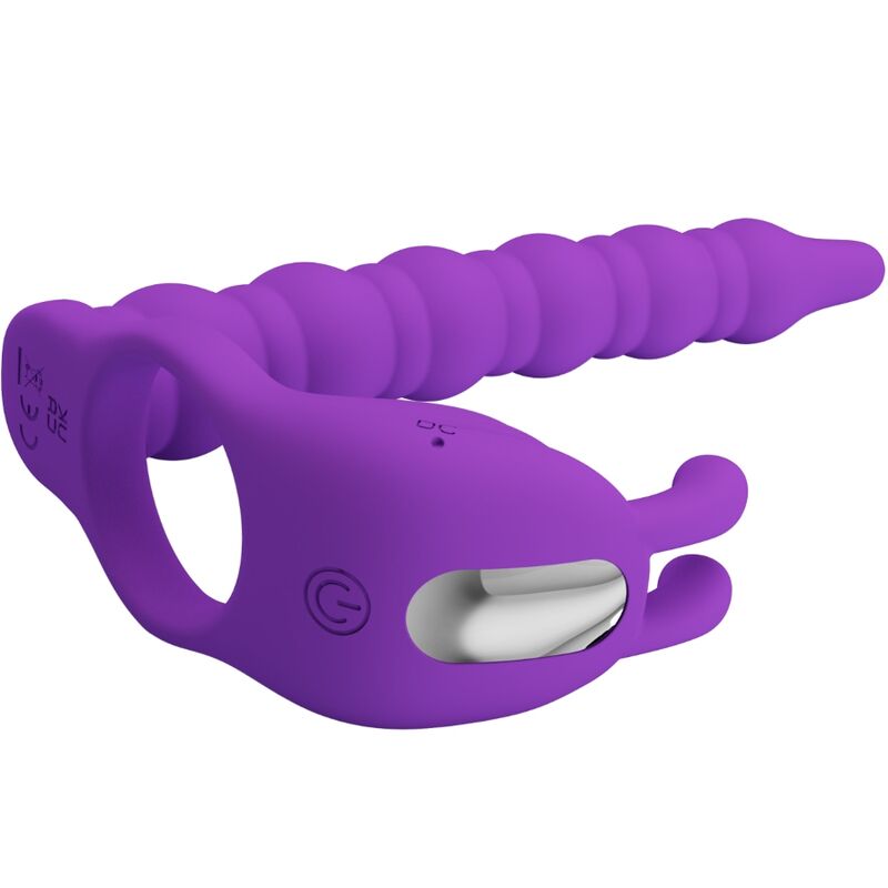 PRETTY LOVE Blackney Anneaux Pénis Plug Vibrateur — vue alternative