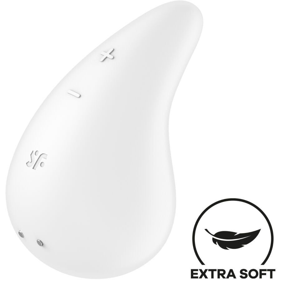 SATISFYER LAYONS Vibrateur Dew Drop Lay-On Blanc - Aura Intime