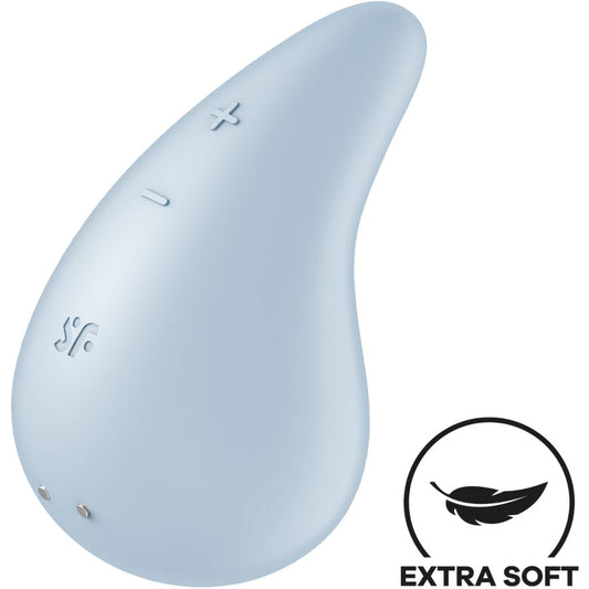 SATISFYER LAYONS Vibrateur Dew Drop Lay-On Bleu - Aura Intime