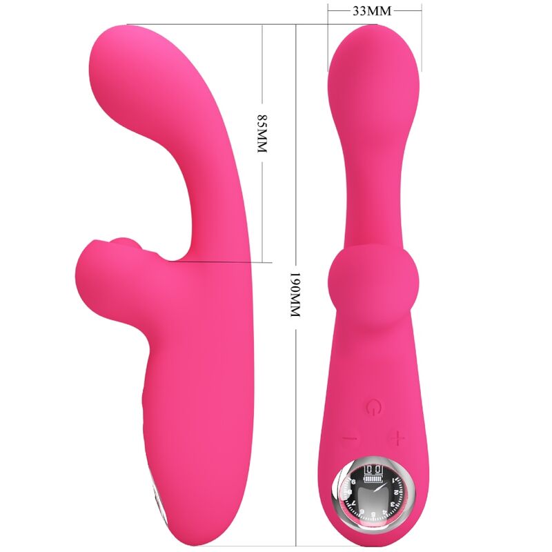 PRETTY LOVE FLIRTATION Skylar Vibrateur Stimulateur Rose - Aura Intime