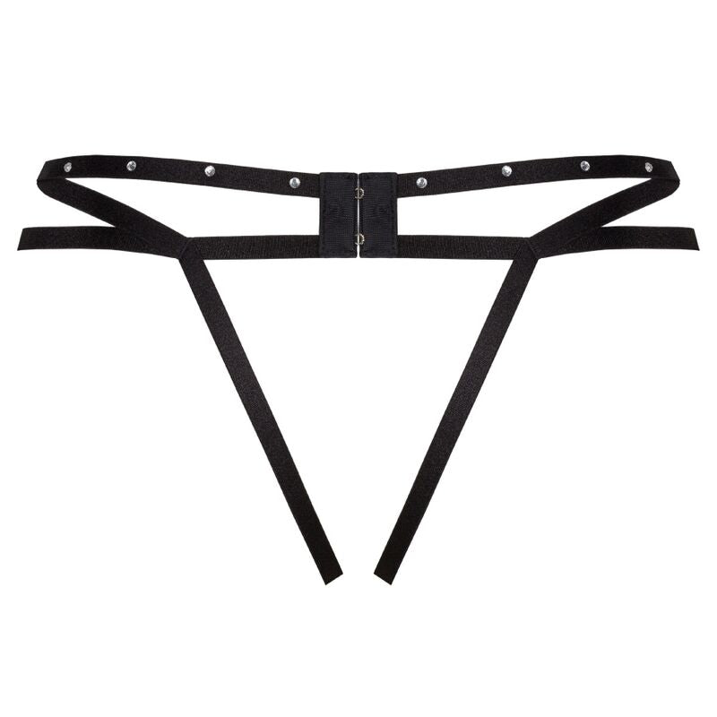 LIVCO CORSETTI PANTIES String Nomade Sans Crotchless Noir — vue arrière