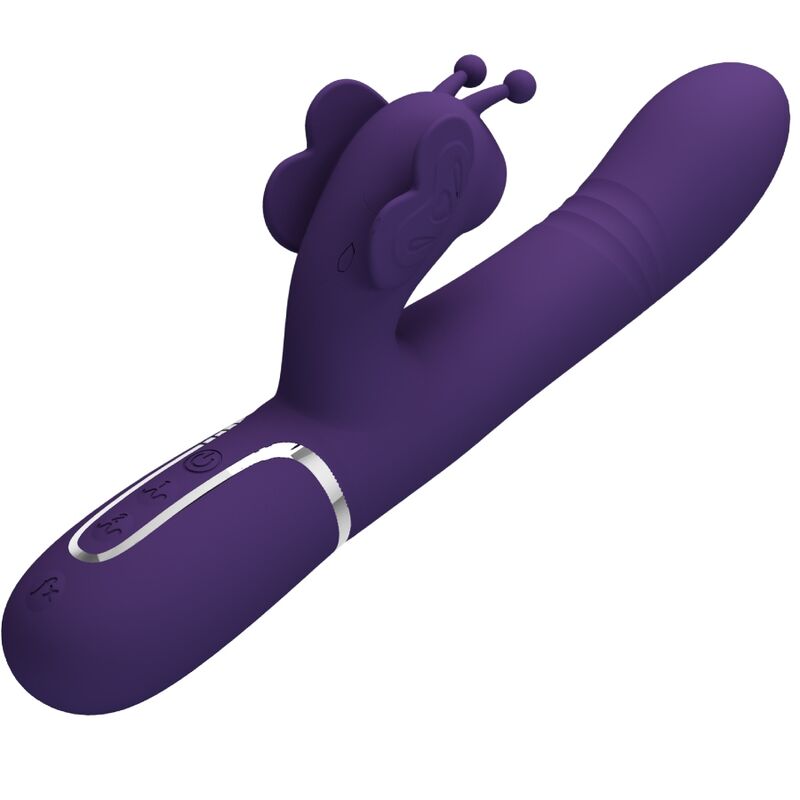 PRETTY LOVE FLIRTATION VIBRATEUR MULTIFONCTION LAPIN 4 1 PAPILLON VIOLET — vue alternative