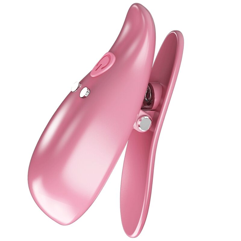 PRETTY LOVE FLIRTATION Leaf Pinces À Téton Vibrant Rose — accessoires inclus