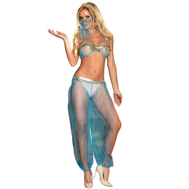 SUBBLIME SETS Ensemble Lingerie Bleu Style Indien S/M — vue détaillée