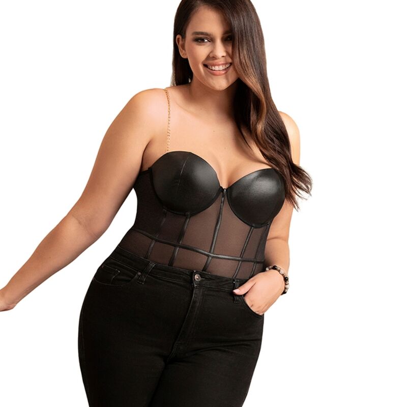 SUBBLIME BODIES Body Noir Bretelles Chaîne L/Xl — vue alternative