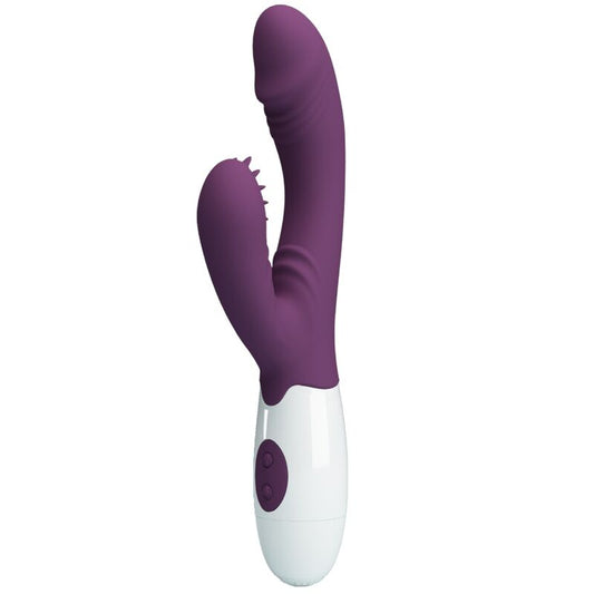 PRETTY LOVE FLIRTATION ANDRE VIBRATEUR RABBIT & STIMULATEUR POINT G VIOLET - Aura Intime