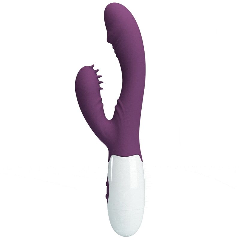 PRETTY LOVE FLIRTATION ANDRE VIBRATEUR RABBIT & STIMULATEUR POINT G VIOLET — vue détaillée
