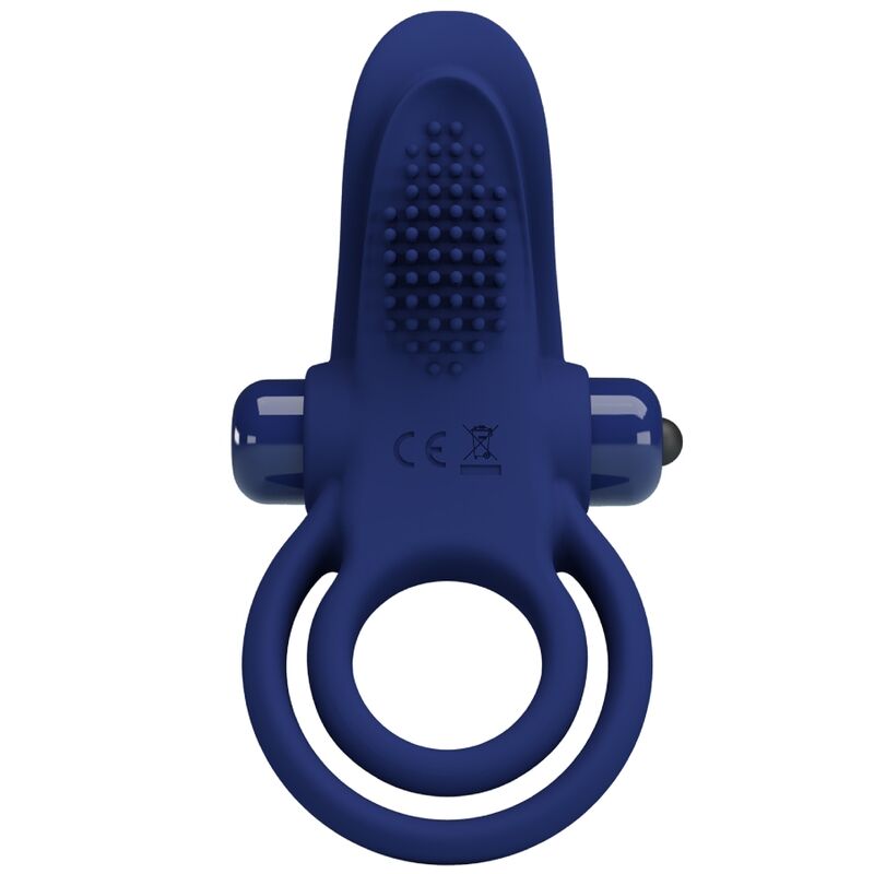 PRETTY LOVE - Bronson Bague Double Avec Vibration Bleu