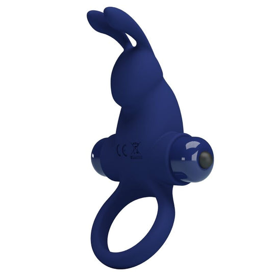 PRETTY LOVE MALE JIRO BAGUE LAPIN VIBRATION BLEU - Aura Intime