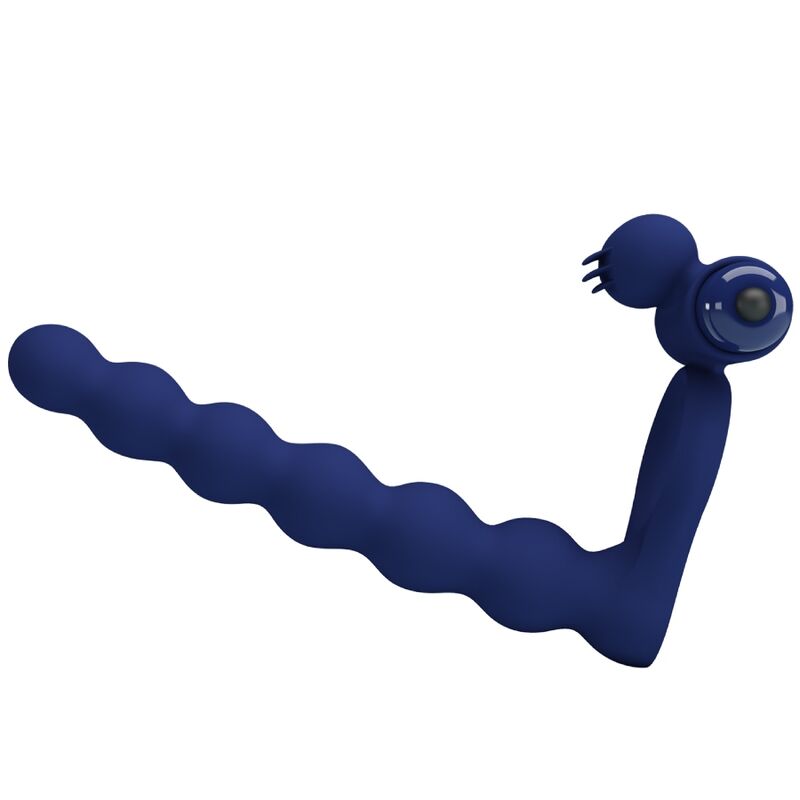 PRETTY LOVE MALE AJMAL ANNEAU VIBRANT PLUG BLEU — vue détaillée