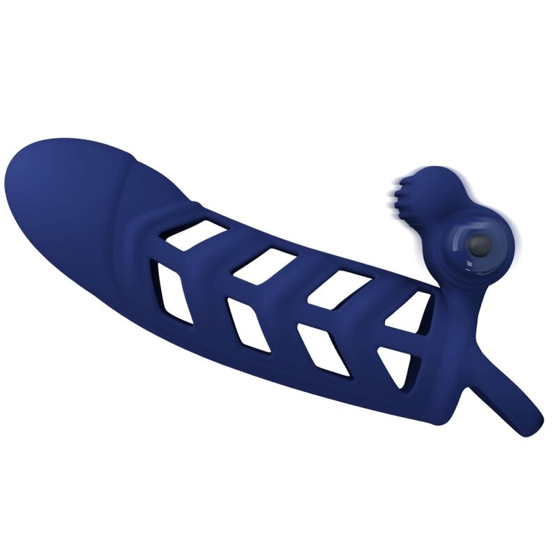 PRETTY LOVE - Altaf Anneau Vibrateur Avec Gaine En Silicone Bleu