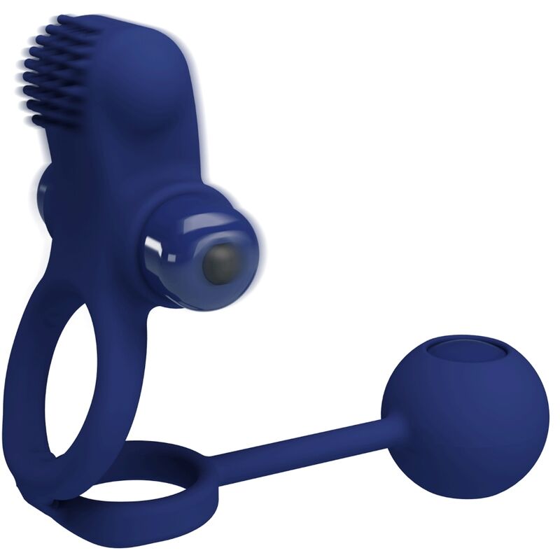 PRETTY LOVE - Remington Double Ring Vibrator with Blue Plug
