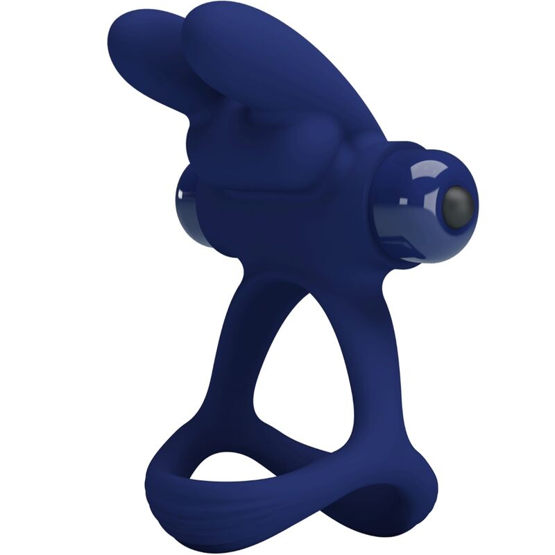 PRETTY LOVE MALE FRANCISCO DOUBLE ANNEAU VIBRANT LAPIN BLEU — vue alternative