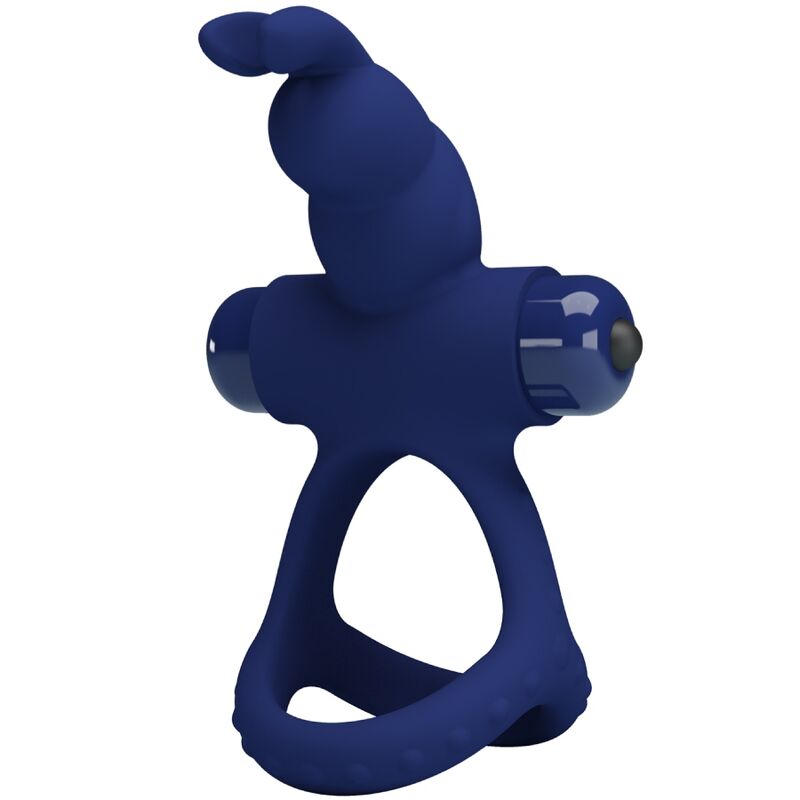 PRETTY LOVE MALE LUCHITO DOUBLE ANNEAU VIBRANT LAPIN BLEU - Aura Intime