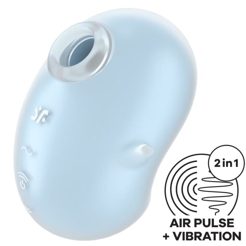 SATISFYER - Cutie Ghost Vibrator Blue Light