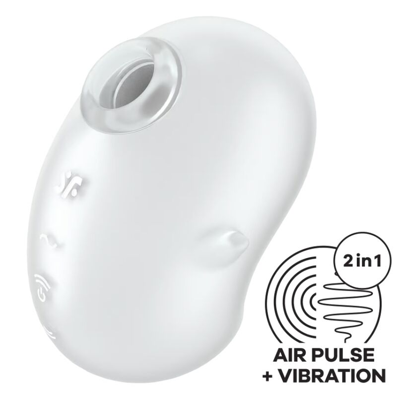 SATISFYER LAYONS CUTIE GHOST VIBRATEUR POSER BLANC — vue détaillée