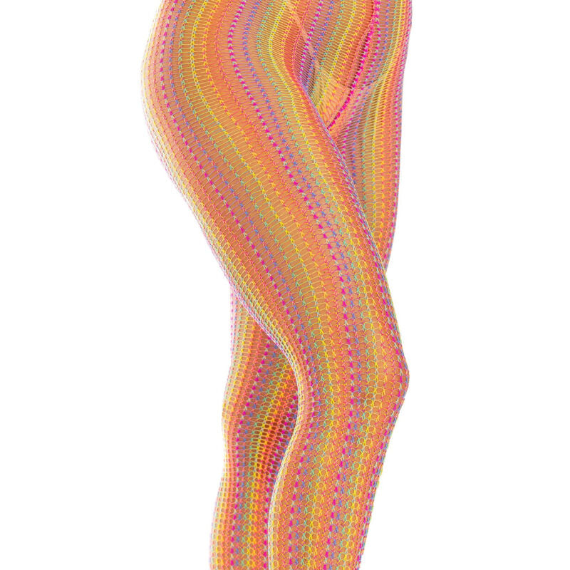 LEG AVENUE HOSIERY Bas Au Crochet Multicolore — vue arrière