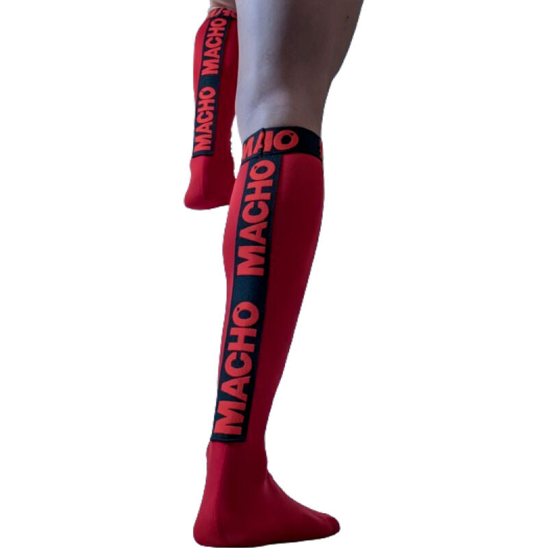 MACHO UNDERWEAR Chaussettes Fines Taille Unique Rouge - Aura Intime