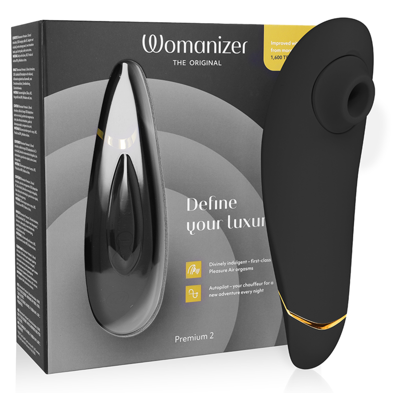 WOMANIZER Stimulateur Clitoral Premium 2 Noir - Aura Intime