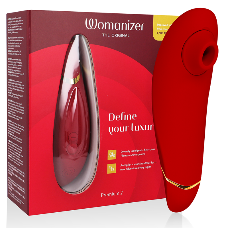 WOMANIZER Stimulateur Clitoral Premium 2 Bordeaux - Aura Intime