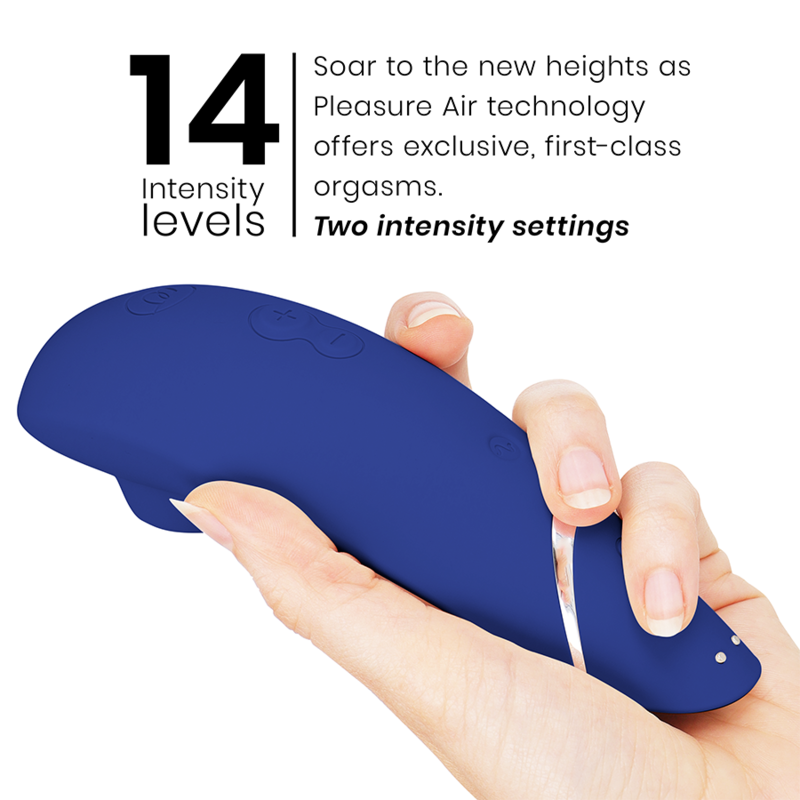 WOMANIZER Stimulateur Clitoral Premium 2 Blueberry — accessoires inclus