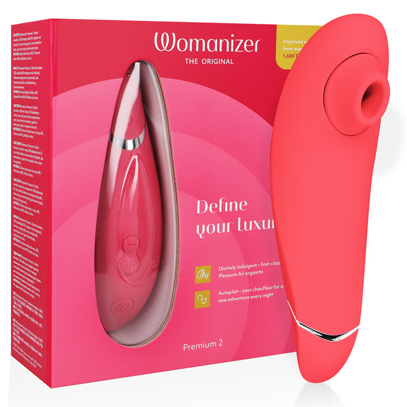 WOMANIZER Stimulateur Clitoral Premium 2 Framboise - Aura Intime
