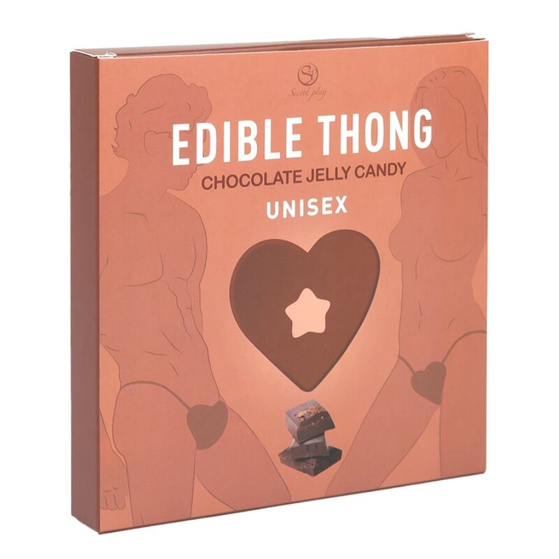 SECRETPLAY COSMETIC THONG GUMMY CHOCOLAT - Aura Intime