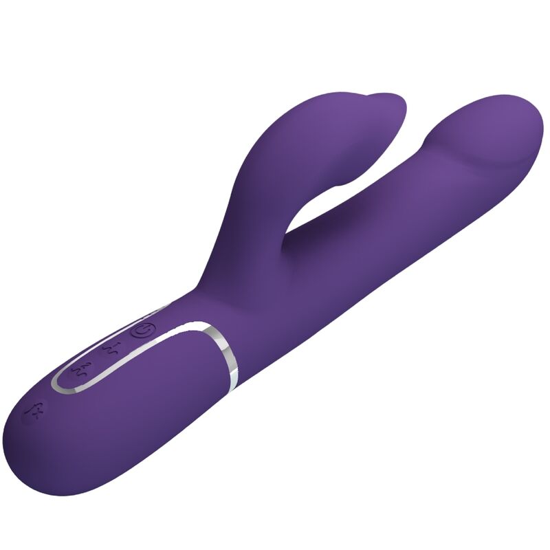 PRETTY LOVE FLIRTATION ZALIN PERLES VIBRATEUR LAPIN 4 1 VIOLET — vue arrière