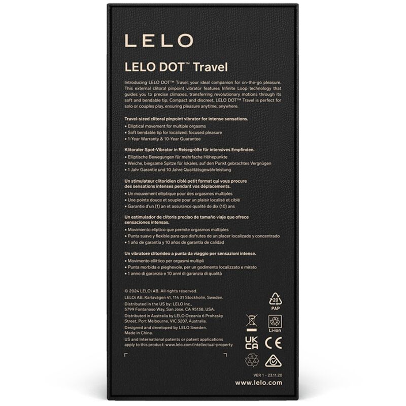 LELO Dot Travel Stimulateur Clitoris Rose — vue alternative
