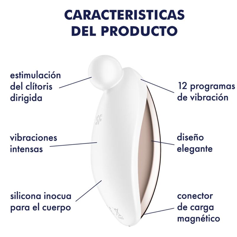 SATISFYER - Spot On 2 Lay-On Vibrator White
