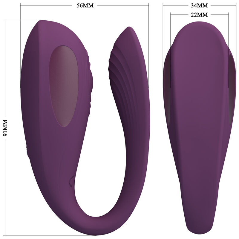 PRETTY LOVE Aari Masseur Clitoridien Violet Application Gratuite — vue arrière