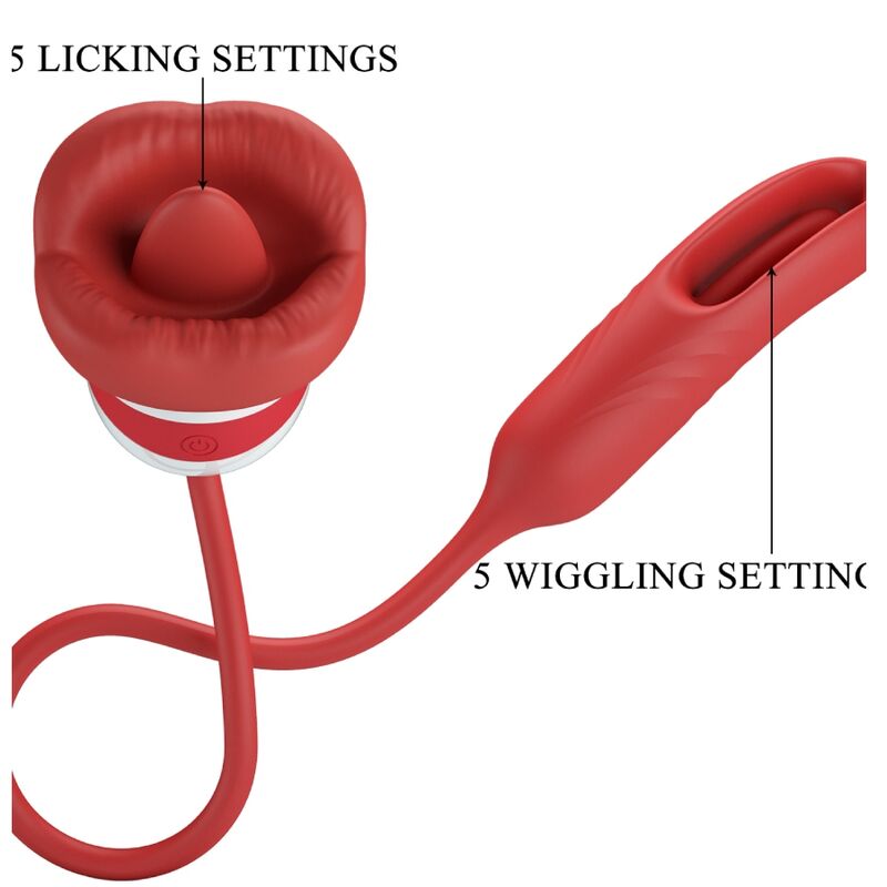 ROMANCE Alyss Masturbateur Bouche Rouge — accessoires inclus
