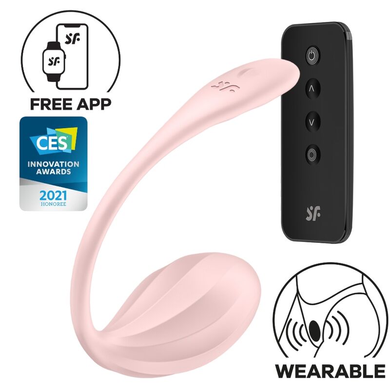 SATISFYER PARTNER Ribbed Petal Stimulateur À Distance G Point Rose Applicat... - Aura Intime