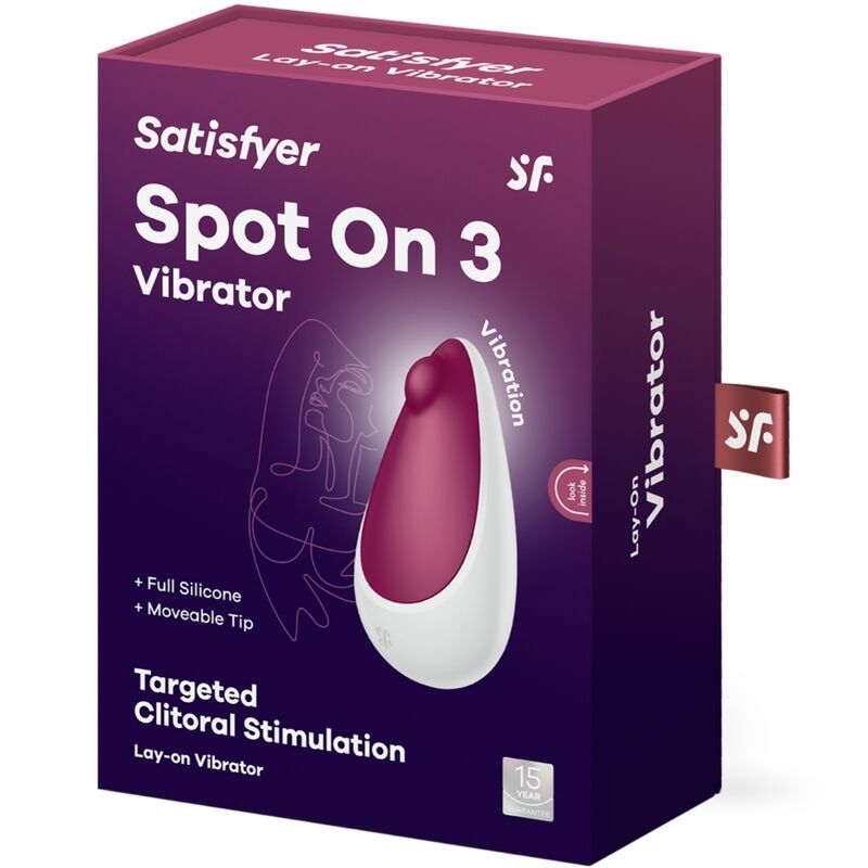 SATISFYER VIBRATOR SPOT ON 3 STIMULATEUR CLITORAL BAIES — accessoires inclus