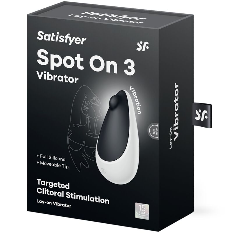 SATISFYER VIBRATOR Spot On 3 Stimulateur Clitoral Noir — accessoires inclus