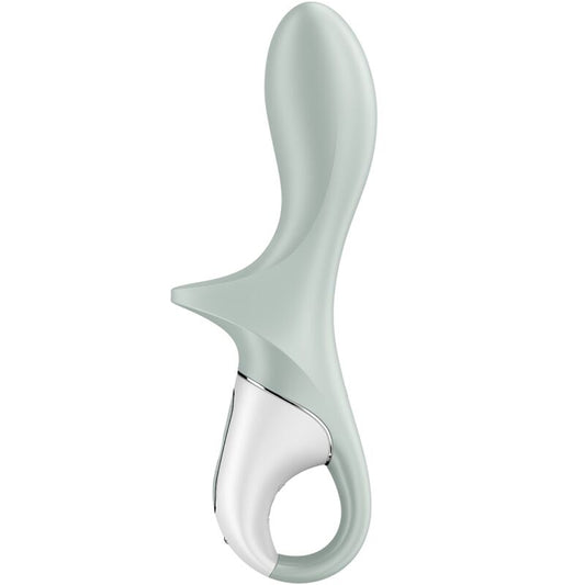 SATISFYER VIBRATOR Air Pump Booty 3 Vibrateur Anal Gonflable Gris Vert - Aura Intime