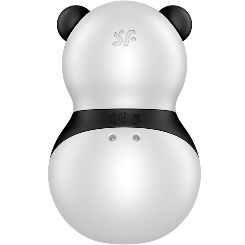 SATISFYER AIR PULSE Pocket Panda Stimulateur & Vibrateur Noir Blanc — vue alternative